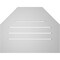 Ekena Millwork Octagonal Top Surface Mount PVC Gable Vent: Functional, w/ 3-1/2"W x 1"P Standard Frame, 26"W x 20"H GVPOT26X2001SF - alternate 2